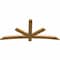 Ekena Millwork Alberta Rough Sawn Timber Gable Bracket, Western Red Cedar, 72"W x 33"H x 2"D x 4"F, 11/12 Pitch GBW072X33X0204ALB00RWR - alternate 4